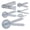 6 piece set, variant on ABS Clear Medicinal Angled Ruler Protractor For Accurate Joint Measurement In Settings