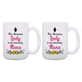 thumbnail image 1 of ThisWear Nana Mugs This Awesome Lady Is One Amazing Nana Thank You Grandma Gifts from Grandkids Nana 2 Pack 15oz Coffee Mugs, 1 of 4