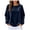 Blue, variant on GEWSEY Velvet Blouses for Women Long Sleeve Crewneck Dressy Casual Velour Shirts Cocktail Evening Party Outfits (Blue, M)