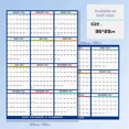 thumbnail image 4 of Tableau Blanc Effaçable Calendrier Mensuel Hebdomadaire Clair 12 Mois Tableau Humide et Sec pour Mur Maison Bureau Réutilisable, 4 of 5