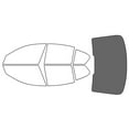 thumbnail image 2 of Rvinyl Window Tint Kit Compatible with BMW 5-Series 2017-2023 (Sedan) - Rear Windshield Precut Kit -, 2 of 8