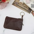 thumbnail image 3 of CHAOMA Vintage PU Leather Men's Zipper Purses Coin Purse Cash Change Pocket Wallet Key Holder M, 3 of 14