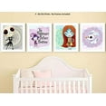thumbnail image 2 of Silly Goose Gifts Nightmare Before Christmas Themed Character Wall Art Decor Baby Nursery Love (Purple Art Set), 2 of 3