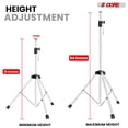 thumbnail image 2 of Adjustable Speaker Stand 31-54 Inch, Heavy Duty PA DJ Tripod Stand with 35mm Insert, 132lbs Capacity for Indoor Outdoor Use, 2 of 10