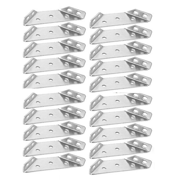 20PCS Universal Furniture Corner Connector, Angle Fasten Connector Triangle Support Frame