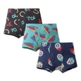 thumbnail image 4 of Culottes Invisibles en Coton 3 Pcs pour Garçons, Mignonnes, Imprimées, Respirantes et Confortables, 4 of 6