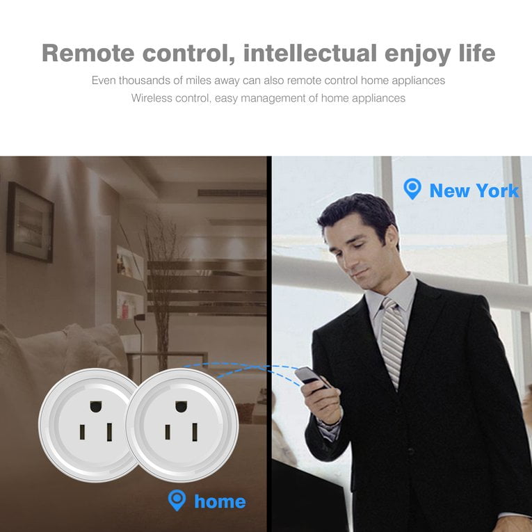 Mini WiFi Smart Remote Control Timer Plug Switch Outlet US Plug Home Devices by
