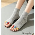 thumbnail image 2 of Linvycle Toe Separator Socks for Men & Women, Five Toe Alignment Socks, Bunion Relief Foot Alignment Socks for Yoga Daily Wear, 2 of 8