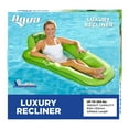 thumbnail image 3 of Aqua Leisure Luxury Water Recliner Lounge Float with Headrest, Lime Floral, 3 of 3