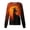ATU46-Orange, variant on IYYVV Scrubs For Women Halloween Scrub Top Pumpkin Spiders Skeleton Print Scrub Tops Long Sleeve Scrubs Tops Fun Medical Nurse Uniforms With Pocket Orange 3XL