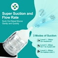 thumbnail image 3 of MaiRkang Child Nasal Aspirator with 3 Levels of Powerful Suction, Rechargeable, Corded Electric, White, 1 Piece, 3 of 10