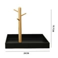 thumbnail image 3 of Walbest Key Jewelry Tray with 3-Tier, Wooden Branches Space-saving Lightweight Multi-Functional Entryway Storage Tray Home Supplies, 3 of 7