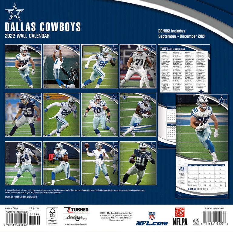Calendario de Dallas Cowboys 2022 