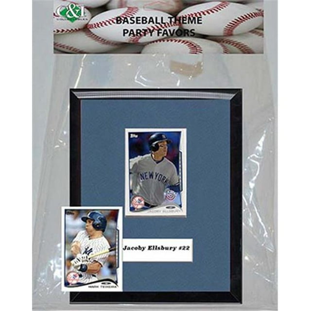 Candlcollectables 67LBYANKEES MLB New York Yankees Parti Faveur avec 6 x 7 Plaque