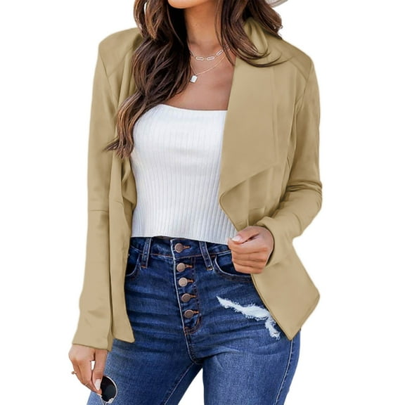 TTHXQING Blazers for Women Clearance Business Long Sleeve Casual Business Office Stretchy Blazers for Women Office Lightweight Fall Womens Work Blazer Warehouse Deals Today