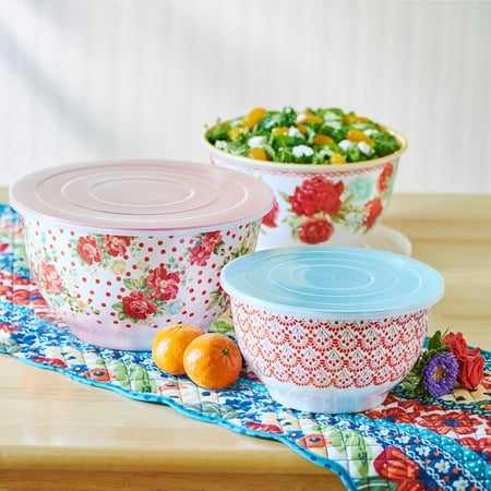 The Pioneer Woman Melamine Mixing Bowl Set 4 Pieces 