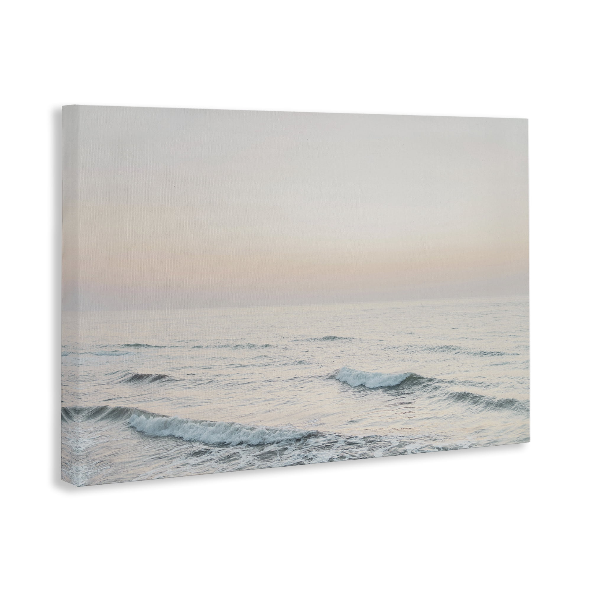 Stupell Industries Rolling Waves At Dawn Coastal Photography Gallery Wrapped Canvas Art Print Wall Art, 36 x 24