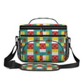 thumbnail image 2 of Lunch Box Pioneer Flower Floral Print Pattern Insulated Lunch Bag for Women Men,Medium Leakproof Lunchbox Cooler Bag Adjustable Strap,10 X 6.7 X 8 Inches, 2 of 6