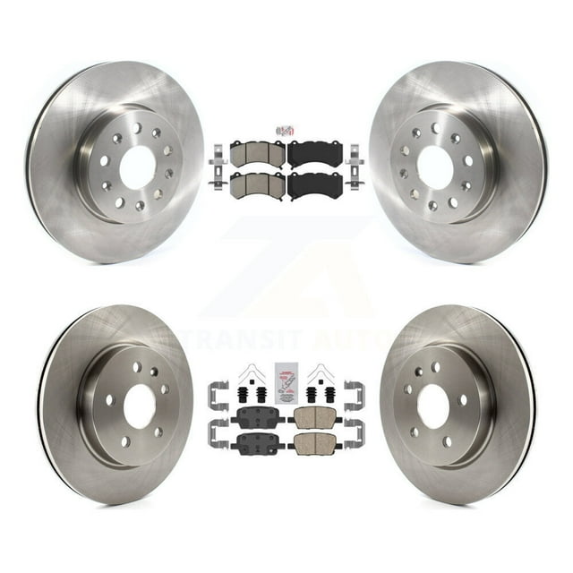 Transit Auto Front Semi-Metallic Rear Ceramic Pads and Disc Brake Rotors Kit for Car Chevrolet Camaro LT LS K8A-106293