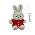 thumbnail image 3 of Eolstice Easter Cute Bunny Series Decoration, Themed Ornament for Holiday Display, Spring Decor, Party Supply, Gift Accessory, Home Accent(Red), 3 of 4