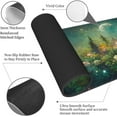 thumbnail image 5 of Psychedelicforest Moon Flower Landscape Mouse Pad XL Extended Mat, Non Slip Rubber Base Stitched Edge Gaming Pc Desktop Large Mice Pad 31.5 X 11.8 Inch, 5 of 7