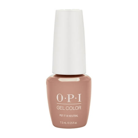 Opi Opi Gelcolor Gel Nail Polish Put It In Neutral 0 5 Fl Oz Walmart Com Walmart Com