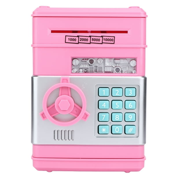 Hucha, mini alcancía automática con batería y contrasea con instrucciones en inglés para el hogar,Hucha Mini Hucha Contrasea Banco de dinero Caja de ahorro de efectivo Caja de ahorro de monedas Hucha Higoodz Cocina, Decoración y Otros