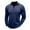 Blue, variant on MIXUE Polo Shirts For Men Autumn Winter Solid Color Patchwork Lapel Zipper Long Sleeve Business Slim Fit Tops Sportswear,Gray,S