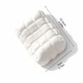 thumbnail image 2 of Quilt Squishy Toy, White Blanket Stress Ball with Quilted Pattern, Flour Filled Soft Dough, Slow Rising Fidget Toy, Stress Relief Sensory Toy for Kids Adults, Bedroom Desk Gift, 2 of 4