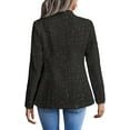 thumbnail image 5 of Fall Winter Tweed Blazers for Women Christmas Fully-Lined Warm Fashion Casual Elegant Work Jacket Coat Pockets, 5 of 12