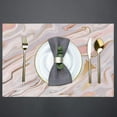 thumbnail image 3 of Liquid Marble Texture Placemats Set of 4 Rectangle Table Mats Washable Heat-Resistant Place Mat for Kitchen Dining Table Decor Indoor Outdoor, 3 of 6