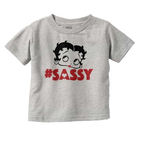 

Vintage Betty Boop Hashtag Sassy Youth T Shirt Tee Girls Infant Toddler Brisco Brands 2T