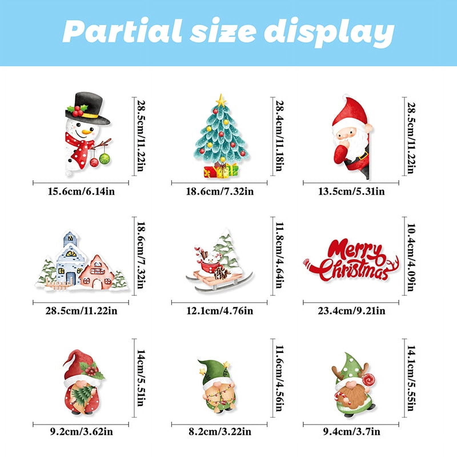 155pcs White Snowflakes Window Decorations Clings Decal Stickers Ornaments for Christmas Frozen Theme Party New Year Supplies