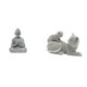 thumbnail image 1 of Escultura De Gato Y Buda Mono, Estatua De Sun Wukong, Adorno De Mesa, Artesanía, Animal Decorativo Coleccionable En Miniatura Para Hotel, Patio, Dormitorio, Sala De Estar, Oficina, Regalo De, 1 of 8