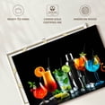thumbnail image 6 of Elephant Stock Bar Cocktails Wall Art - Horizontal Canvas Wall Art - Dining Room Wall Decor - Food And Drink Canvas - Black And Orange Decor - 30" x 20", 6 of 8
