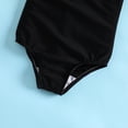 thumbnail image 4 of XEGLSBU Girls Swimsuit Size 12-13 Summer Children Girls Ruffles 1 Piece Swimwear Solid Color Beach Swimsuit Bikini Black-C Size 12-24 Months, 4 of 4
