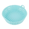 thumbnail image 1 of Friteuse Silicone Doublure Résistant à la Chaleur Élastique de Qualité Alimentaire Réutilisable Panier de Friteuse pour la Cuisson Bleu, 1 of 12