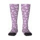 thumbnail image 1 of Fotbe Purple Butterflies Floral Calcetas Divertidas Estampadas para Hombre y Mujer, Calcetas de Algodón hasta la Rodilla para Caminar, Correr, Enfermería y Embarazo, 1 of 6