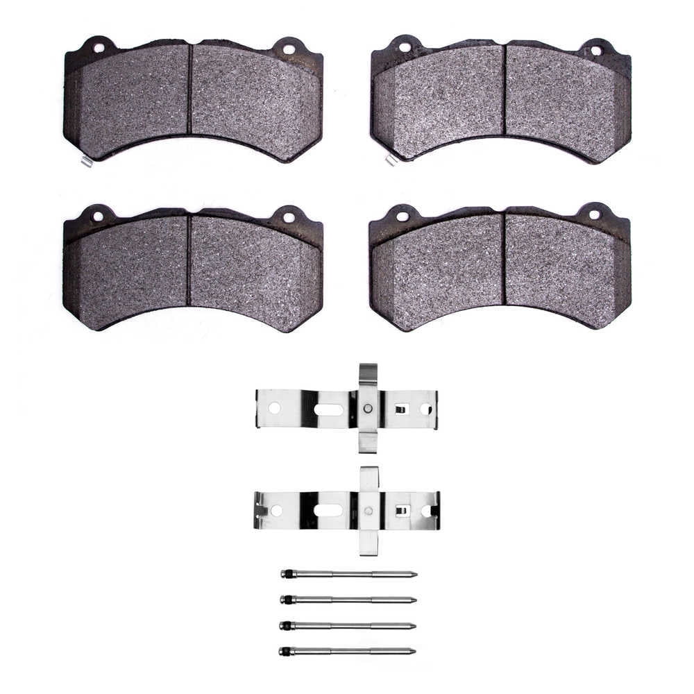 Dynamic Friction Company 1600-1405-02 DFC EURO 5000 Ceramic Brake Pads and Hardware Kit