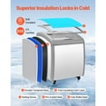 thumbnail image 4 of KFFKFF Commercial Ice Cream Display Case, 5.4 Cu.ft Chest Freezer, -19 to 3℉ Temp Adjustable Mobile Top Deep Freezer, 4 of 9