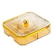 thumbnail image 3 of Bandeja para servir dividida, contenedor de alimentos, bandeja de exhibición de refrigerios, caja de refrigerios portátil para Amarillo, 3 of 9