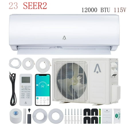 WhizMax 12000 BTU Air Conditioner Mini Split 23 SEER2 INVERTER AC Ductless Heat Pump