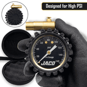 JACO RDX-160 Presta Tire Pressure Gauge for Bikes (Max 160 PSI)