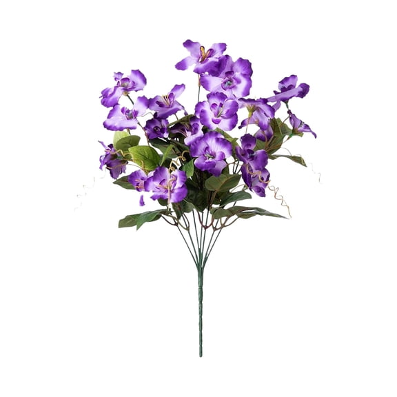 Yonrjhukm Artificial Flowers for Home Decor, 7-Head Floral Arrangement for Weddings and Photography Props, Realistic Silk Flower Stems for Seasonal Decorations, Easy Care and Maintenance-Free