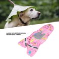 thumbnail image 3 of Pet Raincoat, PU Reflective Lightweight Waterproof Pet Rain Jacket  For Outdoor For Puppy, 3 of 7