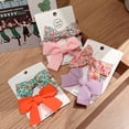 thumbnail image 3 of Heliisoer Fresh Floral Bow Hairpin Children's Bangs Clip Side Clip, 3 of 3