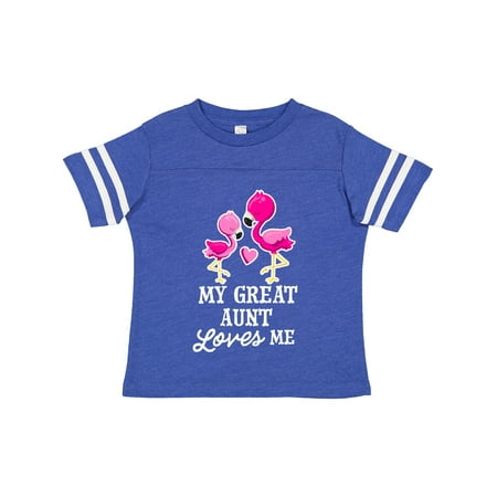 

Inktastic My Great Aunt Loves Me with Two Flamingos Gift Toddler Boy or Toddler Girl T-Shirt