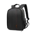 thumbnail image 4 of Mochila para cámara SLR, estuche de viaje, mochila para fotografía, bolso de hombro, 9,8 x 6 x 13,3 pulgadas negro naranja, 4 of 8