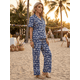 thumbnail image 4 of Conjunto 2 Piezas Estampado Floral, Camisa y Pantalón Amplio, Look Fresco y Elegante para Mujer, 4 of 5