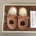 thumbnail image 2 of BERANMEY Cute Animal Slippers for Womens Mens Fuzzy 15D Cartoon Womens Slippers Plush Closed Toe Winter Indoor House Slippers Perfect Soft Plush Comfy Warm Slip-On Slippers Indoor Fluffy, 2 of 5